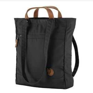 Fjallraven G-1000 Everyday Totepack #1 Black Convertible Tote Backpack Bag
